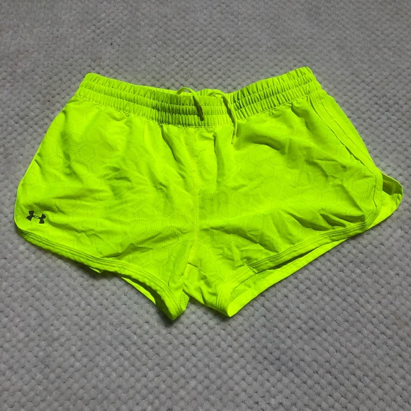 neon running shorts women's